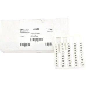 DINNECTORS DN-L50 Marking Tags 43225 (Pack Of 499) One Tag Missing